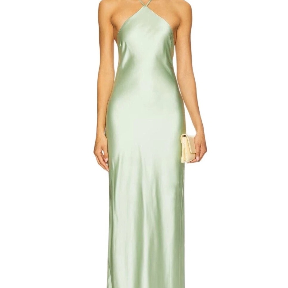 Line & Dot x REVOLVE Kira Maxi Dress in Pistachio Green Small New